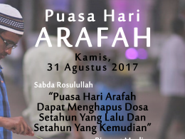 Puasa Arafah, Kapan Dan Apa Keutamaanya